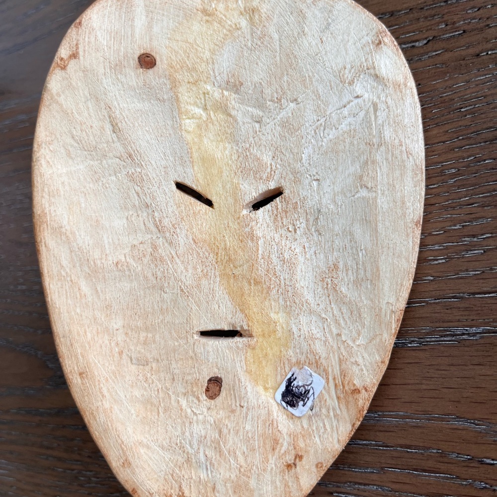 Huichol Beaded Wixárika Folk Art Mask Decor - Picture 6 of 6